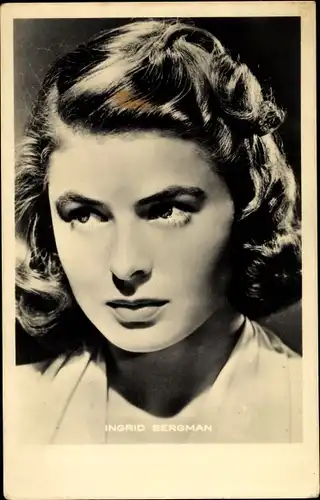 Ak Schauspielerin Ingrid Bergman, Portrait