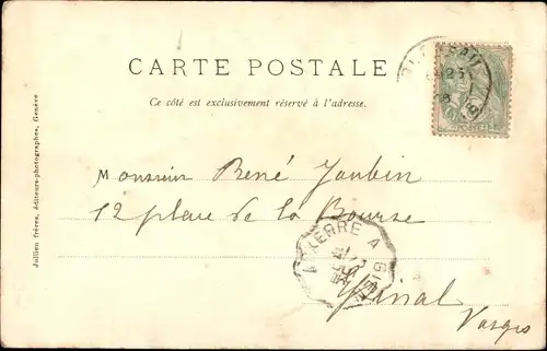 Ak Constance Maternelle, Schwan im Nest