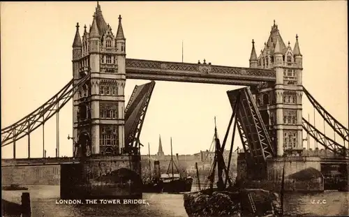 Ak London City England, The Tower Bridge