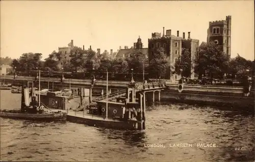 Ak London City England, Lambeth Palace