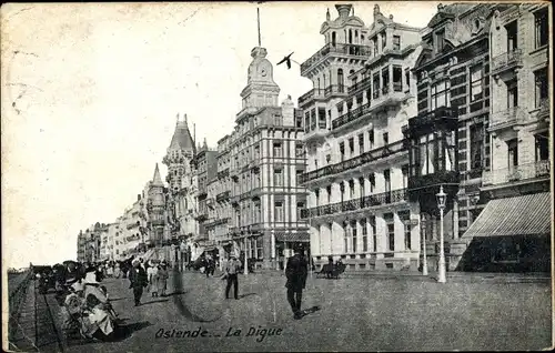 Ak Oostende Ostende Westflandern, La Digue