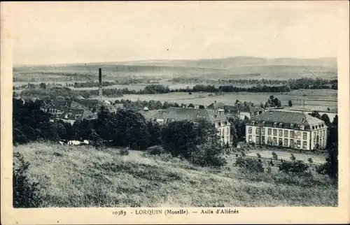 Ak Lorquin Lörchingen Lothringen Moselle, Asile d´Alienes