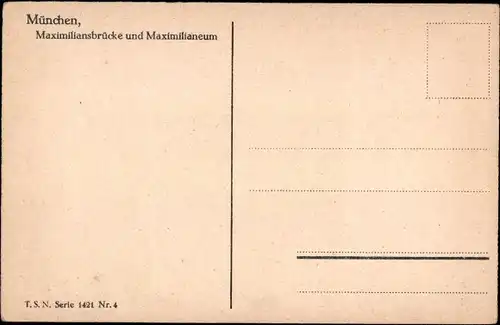 Ak München, Maximiliansbrücke, Maximilianeum