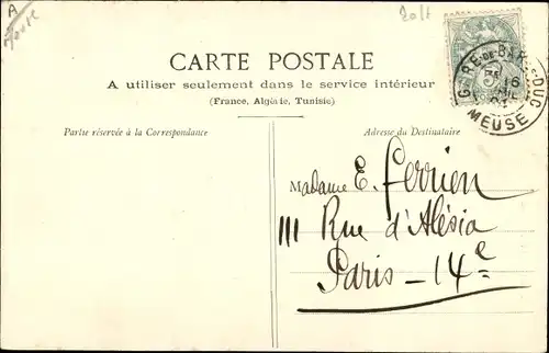 Ak Bar le Duc Meuse, Statue du Marechal Oudinot, Duc de Reggio, Place Reggio, Denkmal