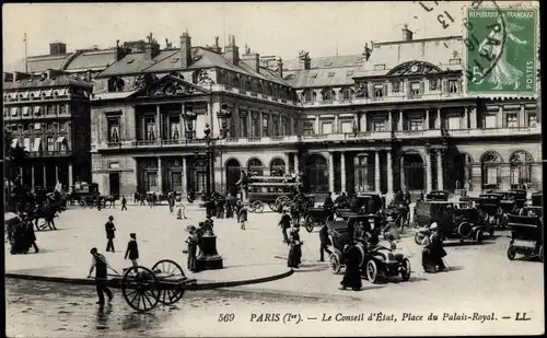 Ak Paris I Louvre, Le Conseil d'Etat, Place du Palais-Royal