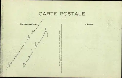 Ak Montauban Tarn et Garonne, La Grande Guerre 1914-1917, English Front, Dans le ruines