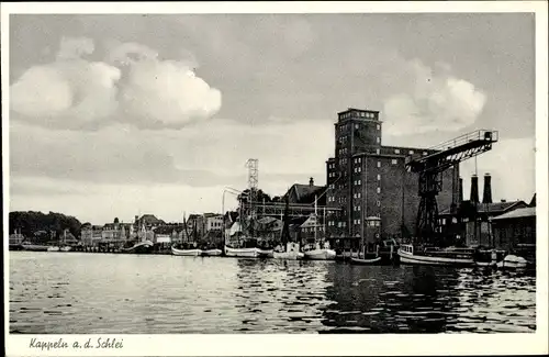 Ak Kappeln an der Schlei, Blick auf den Hafen