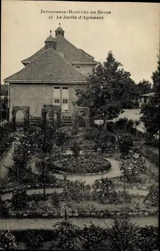 Ak Speyer am Rhein, Le Jardin d'Agrement