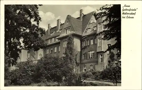 Ak Woltersdorf bei Berlin, Haus Gottesfriede, Außenansicht