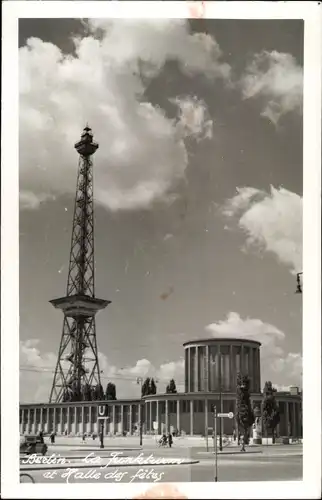 Foto Ak Berlin Charlottenburg Westend, Funkturm, Halle des fetes