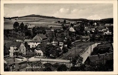 Ak Hainewalde Oberlausitz, Blick n.d. Gemeindeamt, Ortsansicht