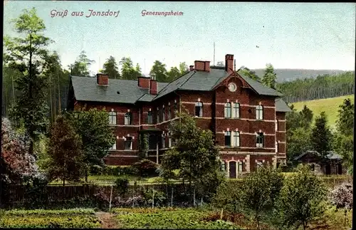 Ak Jonsdorf Zittauer Gebirge, Genesungsheim, Außenansicht