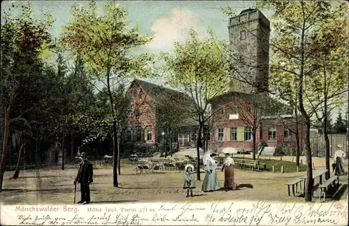 Ak Wilthen in der Oberlausitz, Mönchswalder Berg mit Blick zum Turm