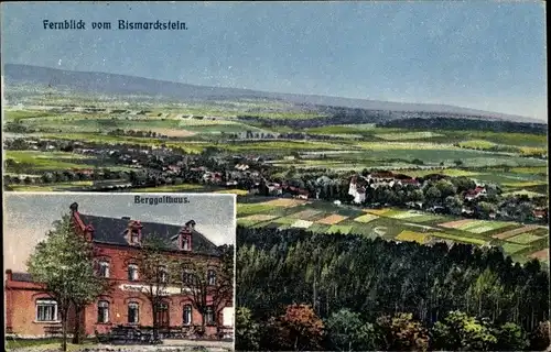 Ak Sohland an der Spree Sachsen, Fernblick vom Bismarckstein, Berggasthaus