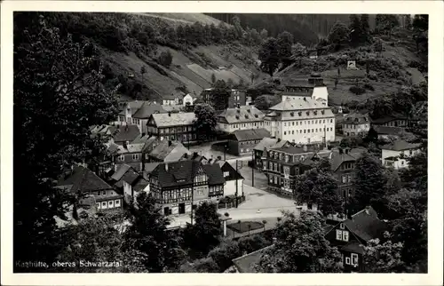 Foto Ak Katzhütte Oelze, Oberes Schwarzatal, Panorama