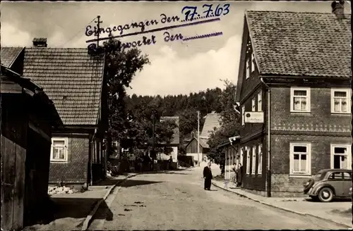 Ak Breitenbach Thüringer Wald, Gasthaus zur Erholung, Straßenpartie