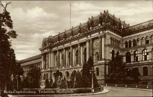 Ak Berlin Charlottenburg, Technische Hochschule, Außenansicht