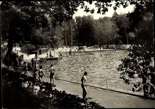 Ak Rastenberg in Thüringen, Schwimmbad, Badegäste