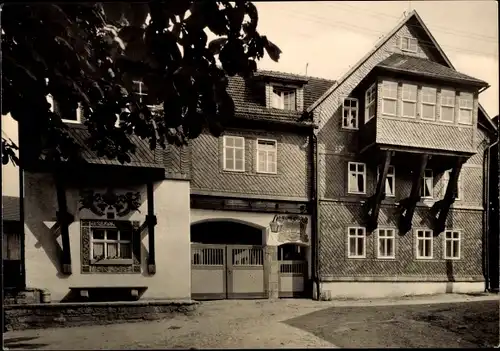 Ak Knobelsdorf Saalfelder Höhe Saalfeld an der Saale Thüringen, FDGB-Erholungsheim Waldhirsch