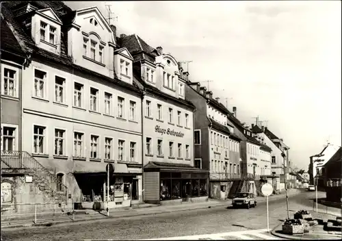 Ak Hainichen, Platz der Opfer des Faschismus, Geschäft Hugo Schrader