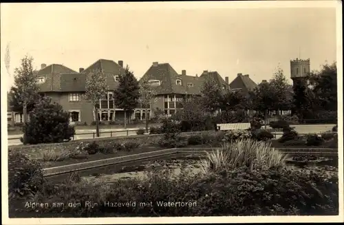 Ak Alphen aan den Rijn Südholland, Hazeveld met Watertoren
