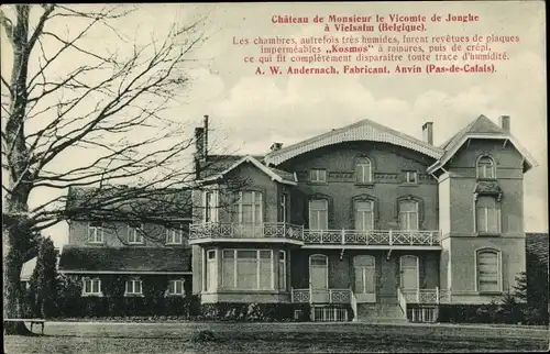 Ak Vielsalm Wallonien Luxemburg, Chateau de Monsieur le Vicomte de Jonghe