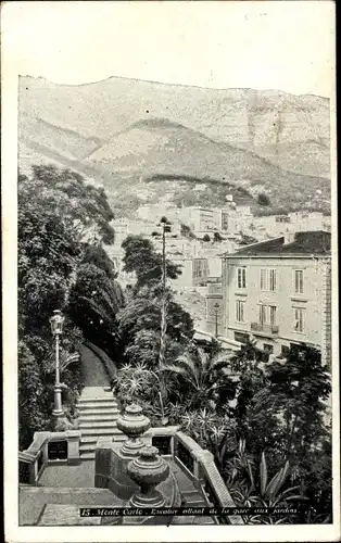 Ak Monte Carlo Monaco, Les Jardins