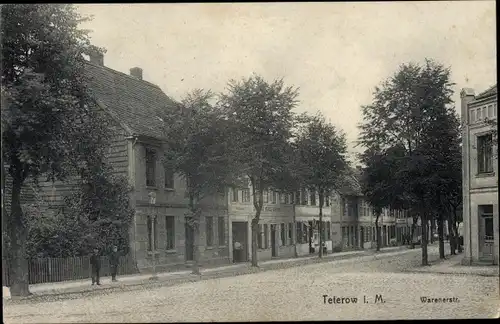 Ak Teterow in Mecklenburg, Warenerstraße