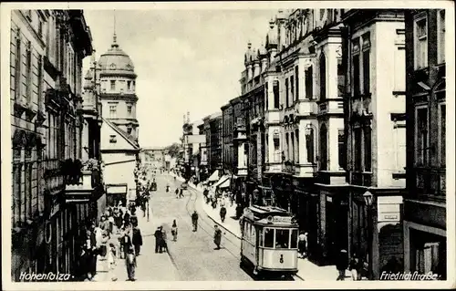 Foto Ak Inowrocław Hohensalza Posen, Friedrichstraße, Straßenbahn 5