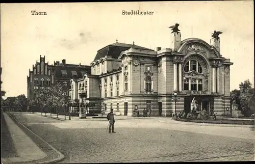 Ak Toruń Thorn Westpreußen, Stadttheater