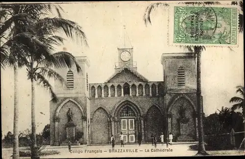 Ak Brazzaville Französisch Kongo, La Cathedrale