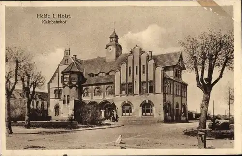 Ak Heide in Holstein, Kleinbahnhof