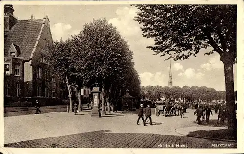 Ak Heide in Holstein, Marktplatz