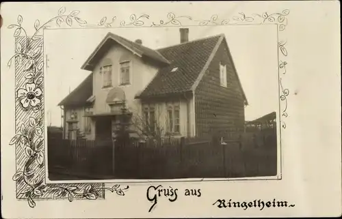 Foto Ak Ringelheim Salzgitter in Niedersachsen, Blick auf ein Wohnhaus