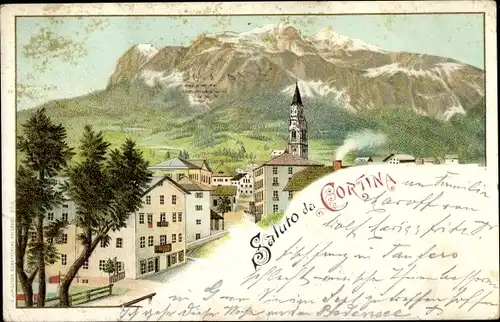 Litho Cortina d'Ampezzo Veneto, Panorama, Kirche