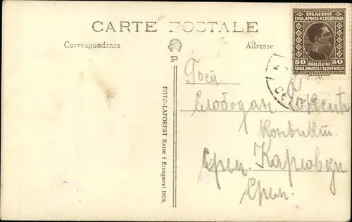 Ak Prčanj Perzagno Montenegro, Stadtansicht