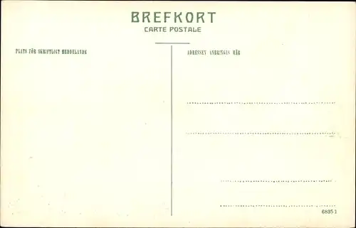 Ak Nyköping Schweden, Partie af an, Flusspartie im Ort