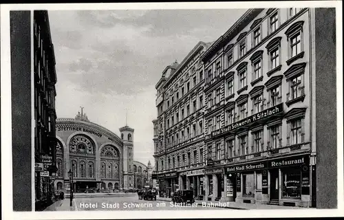 Ak Berlin, Hotel Stadt Schwerin am Stettiner Bahnhof, Eichendorffstraße 10