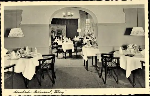 Ak Berlin Charlottenburg, Schwedisches Restaurant Wiking, Clausewitz Straße 4