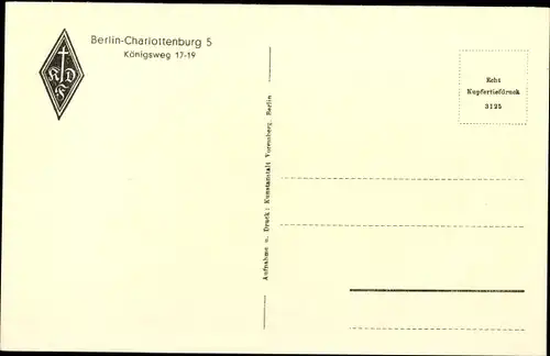 Ak Berlin Charlottenburg, Frauenwohnhaus am Lietzensee, Königsweg 17-19