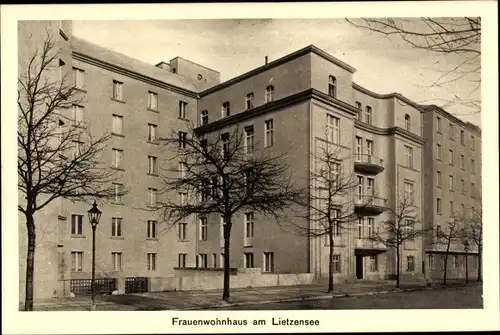 Ak Berlin Charlottenburg, Frauenwohnhaus am Lietzensee, Königsweg 17-19