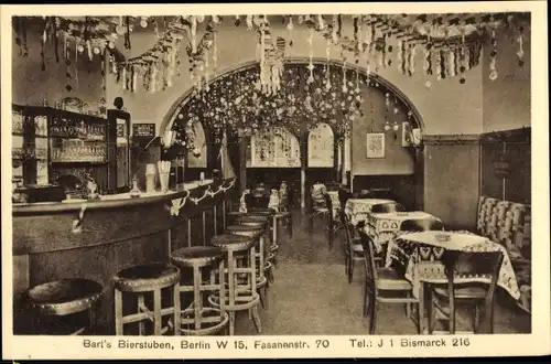 Ak Berlin Mitte, Barts Bierstuben, Fasanenstr. 70