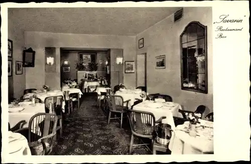 Ak Berlin Tiergarten, Restaurant, Bar Savarin, Innenansicht, Budapester Str. 33