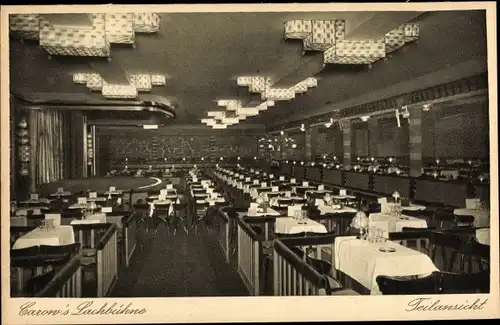 Ak Berlin Mitte, Carow's Lachbühne, Theater, Innenansicht, Weinbergsweg 20