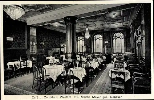 Ak Berlin Schöneberg, Cafe, Konditorei Westädt, Hohenstaufenstr. 20