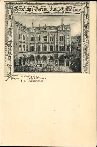 Passepartout Ak Berlin Mitte, Christlicher Verein Junger Männer, Wilhelmstraße 34