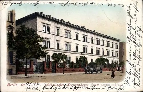 Litho Berlin Kreuzberg, Städtisches Krankenhaus, Gitschiner Straße 104 - 105