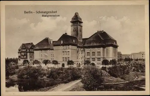 Ak Berlin Wilmersdorf Schmargendorf, Realgymnasium