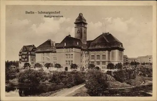 Ak Berlin Wilmersdorf Schmargendorf, Realgymnasium