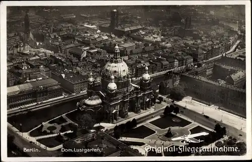 Ak Berlin, Lustgarten, Dom, Fliegeraufnahme